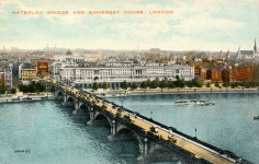 London Waterloo Bridge,river view